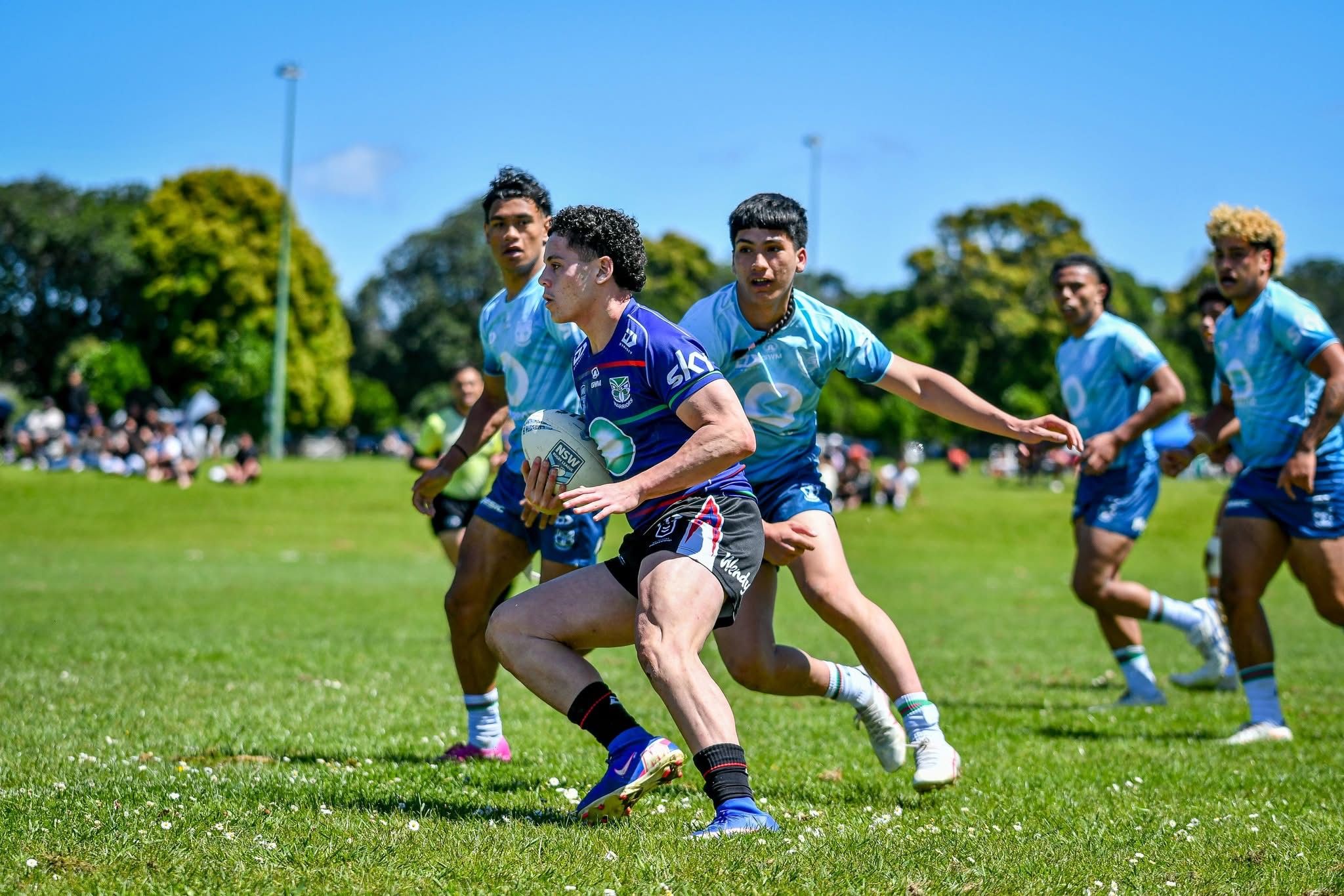 Carson Hunter at the Auckland rugby league trial on 17 October 2026, wearing jersey No. 4, photograph 3