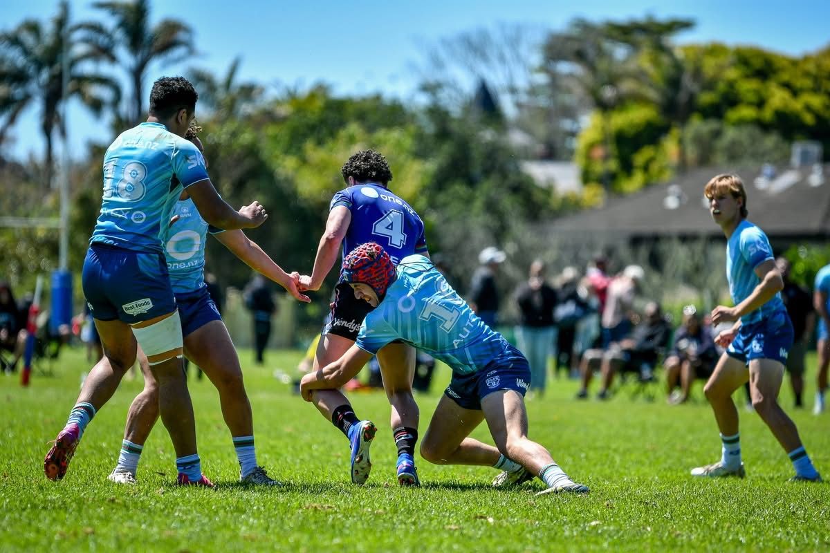 Carson Hunter at the Auckland rugby league trial on 17 October 2026, wearing jersey No. 4, photograph 6
